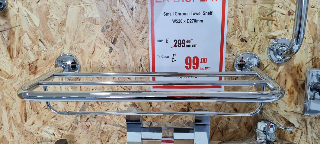 Small Chrome Towel Shelf